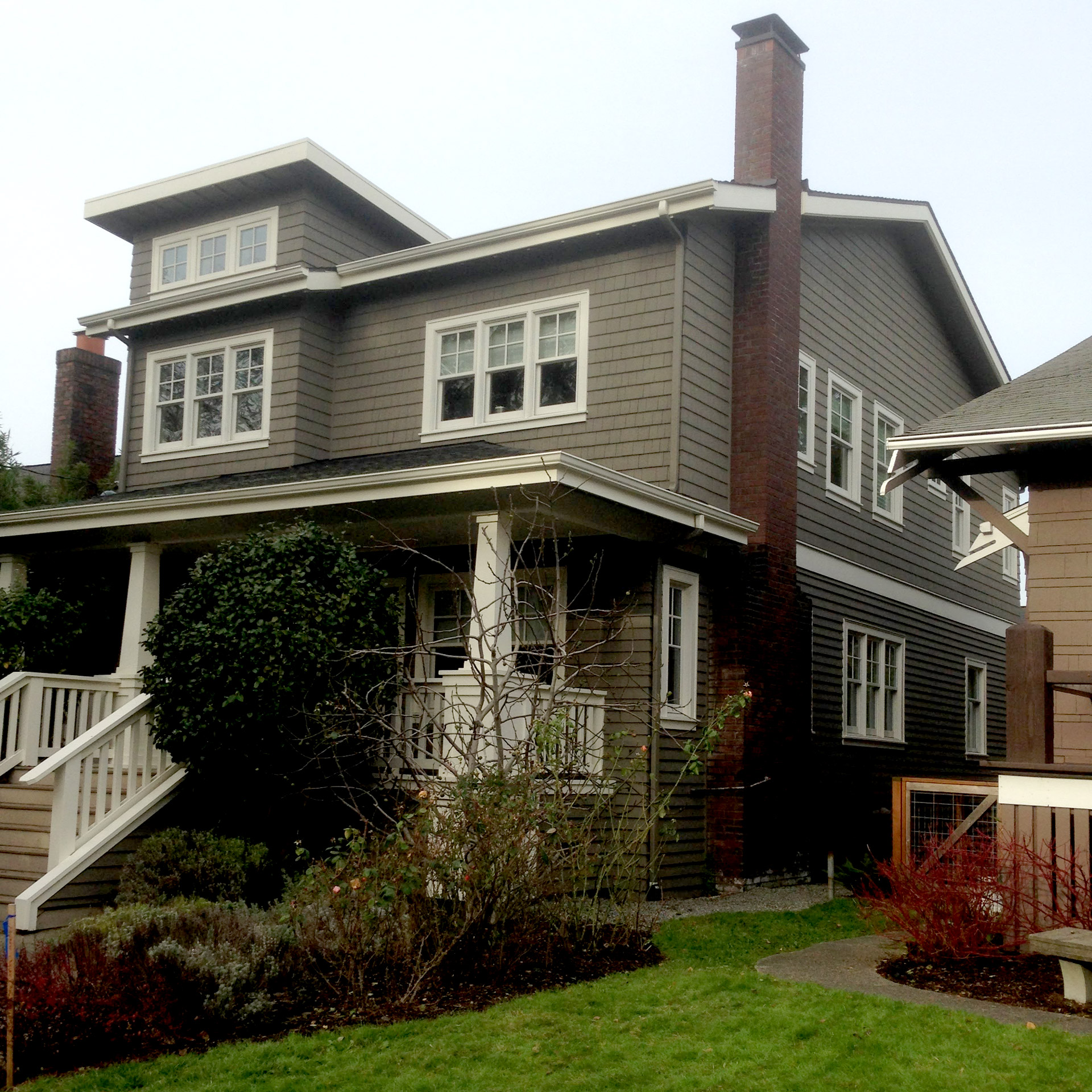 Image of front of home resided by EcoSide